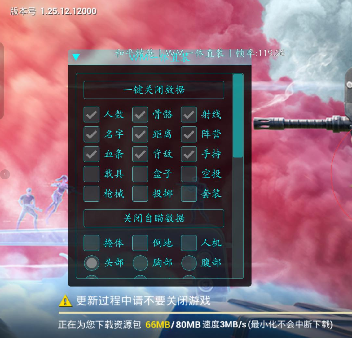 和平海岛·WM直装绘制自瞄内存辅助破解 v1.5