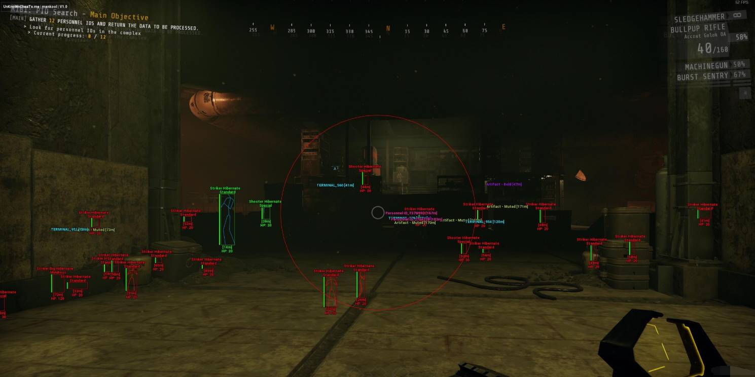 GTFO·方框透视自瞄魔术子弹多功能免费辅助 v1.19